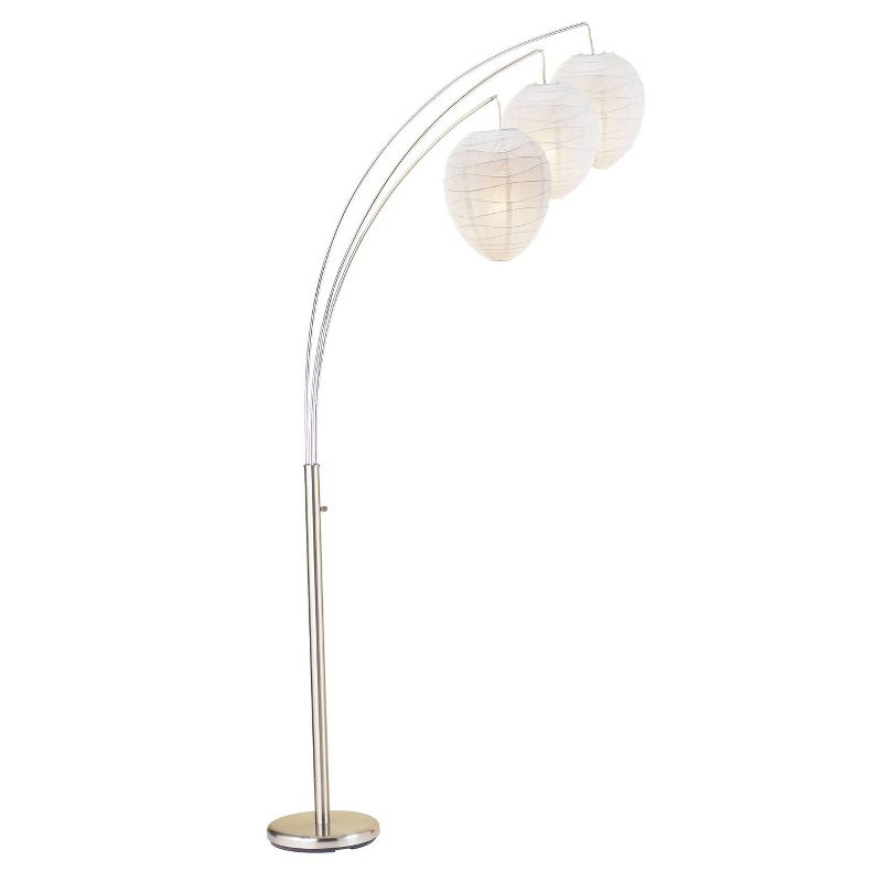 Belle Arc Lamp Silver - Adesso, 1 of 5