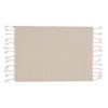 Saro Lifestyle Tasseled Cotton And Jute Placemats (Set of 4), 14"x20", Beige - 2 of 4