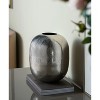 NicBex Aluminum Oval Shape Flower Vase, Vintage Style Pharmacy Bottles for Home, Living Room, Bedroom, Table & Kitchen Shelf, Silver Gray - 3 of 4