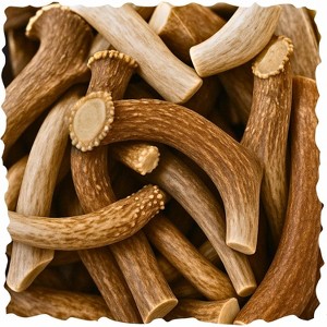 WhiteTail Naturals Deer Antlers for Dogs – 1 lb Bulk Pack – Durable, Naturally Shed Chew Bones for Aggressive Chewers & Dental Health - 1 of 4