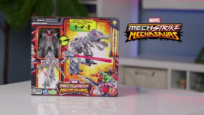 Marvel Mech Strike Mechasaurs Ultron Primeval and T-R3X Action Figure Set - 2pk, 2 of 10, play video