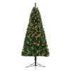 Home Heritage 7 Ft Pre-Lit Artificial Half Christmas Tree with Folding Stand - image 2 of 4