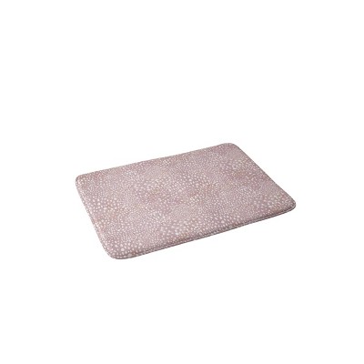 Schatzi Animal Skin Blush Memory Foam Bath Mat Brown - Deny Designs