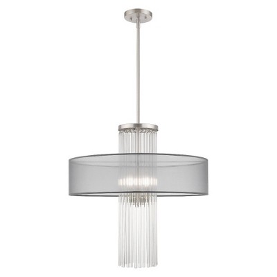 Livex Lighting Alexis 4 - Light Chandelier in  Brushed Nickel