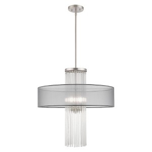 Livex Lighting Alexis 4 - Light Chandelier in  Brushed Nickel - 1 of 1