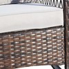 Outdoor Wicker Rocking Chair with Wide Seat, Thick, Soft Cushion, Rattan Rocker w/Steel Frame, High Weight Capacity for Patio - 3 of 3