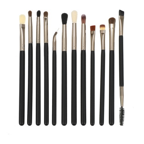 Travel Sized Makeup Brushes Set 5-Pcs Black Full Coverage Angled Contour  Eye Shadow Lip Liner Cosmetics Blending Tools Kit - AliExpress