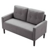MAYEERTY 51.2inLoveseat Couch Modern Couch Loveseat Stylish Upholstered Sofa for Living Room - 4 of 4