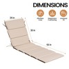 Pellebant Patio Outdoor Chaise Lounge Cushion Foldable Outdoor Lounge Chair Cushion for Patio Furniture 30D Sponge - 2 of 4