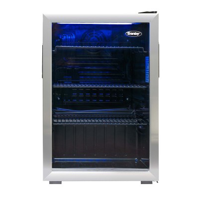 Danby 2.6 cu. ft. Stainless Steel Glass Door Beverage Cooler
