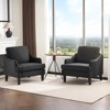 Karl Home 31 inch Linen Sloping Handrail Accent Chair - 3 of 4