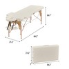 Famapy 84.2"L Portable Massage Table Adjustable Facial Spa Bed - Heavy - Duty, Foldable & Comfortable, Holds up to 385lbs - 2 of 4