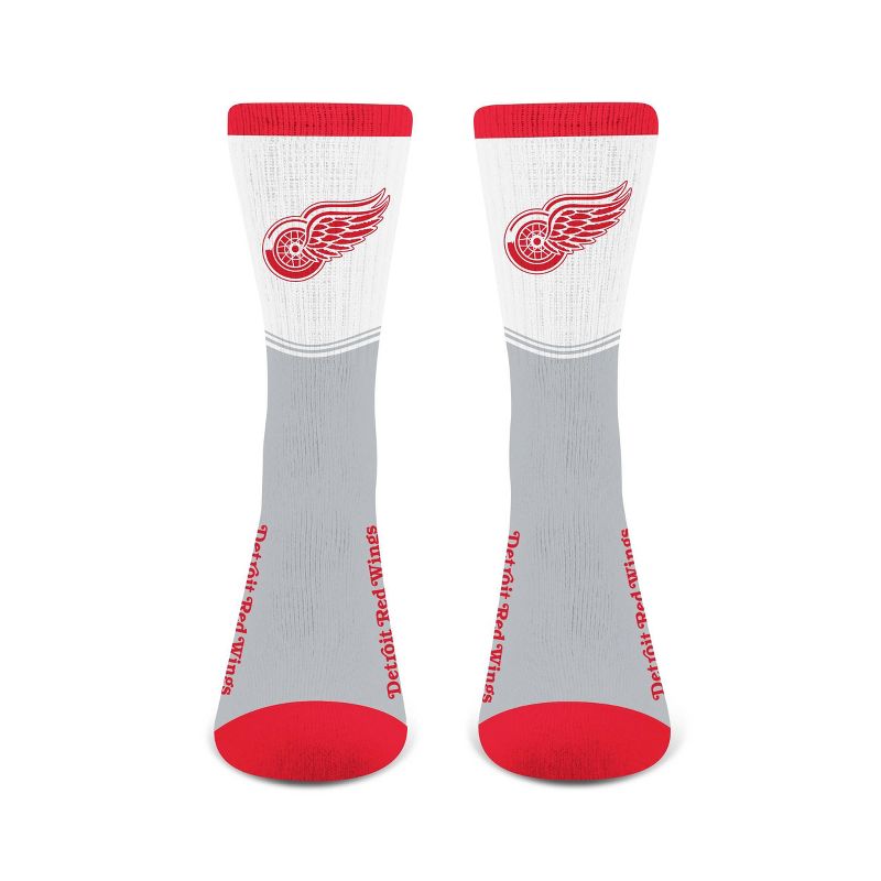 NHL Detroit Red Wings Divide Secondary Large Crew Socks, 3 of 4