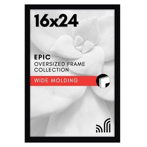Americanflat 16x24 Poster Frame with Polished Plexiglass, Epic Collection, Gallery Wall Frames with Engineered Wood, Black - 1 of 4