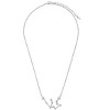 SHINE by Sterling Forever Delicate CZ Constellation Pendant Necklace Silver Aquarius - 2 of 4
