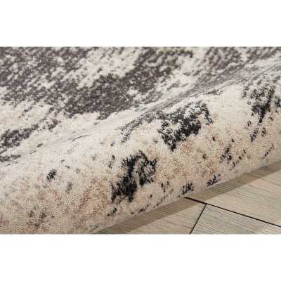 Nourison Maxell Modern Abstract Indoor Area Rug Ivory/Grey 7'10" x 10'6"