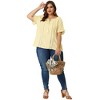 Agnes Orinda Women's Plus Size Lace Hollow Out Tassel Ruffle Boho Blouses - 3 of 4