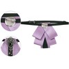 INSPIRE CHIC Women's Rhinestone Brooch Tie Pre-tied Ribbon Ties for Elegant Party - 3 of 4