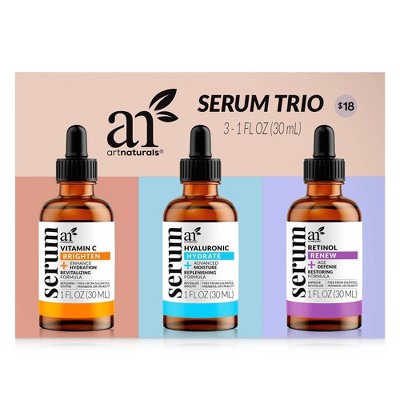 artnaturals Holiday Serum Trio Skincare Set - 3 fl oz