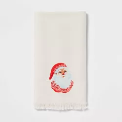 Santa Christmas Hand Towel - Threshold™