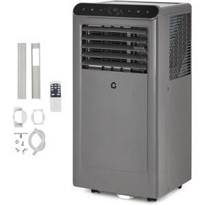 8000 BTU Portable AC - Cools 350 Sq.Ft, 4-in-1 (AC/Fan/Dehumidifier/Energy Saver), Remote, Timer, Sleep Mode for Bedroom/Office - 1 of 4