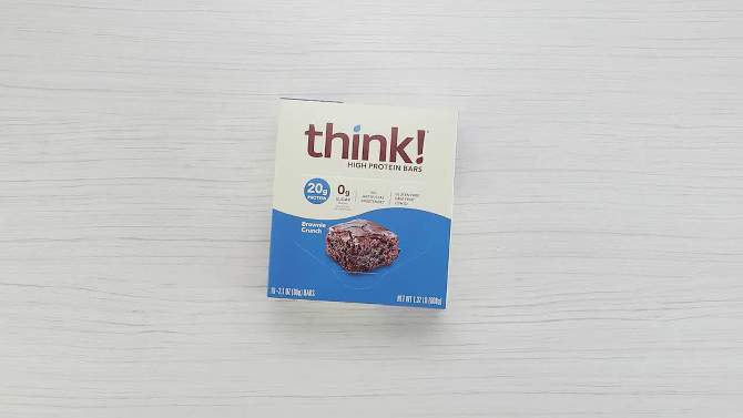 think! High Protein Brownie Crunch Bars, 2 of 12, play video
