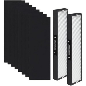 Nispira 182550 Filter Replacement for Bionaire BAP536UV-U Holmes HAP537UV / 2141139 Air Purifier (HEPA + Carbon), 2 Sets - 1 of 4