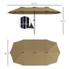 Aghana Digitals 13ft Double-Sided Patio Umbrella with Crank Lift, UPF30+ Polyester Fabric, Vents & - 2 of 4