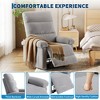 Recliner Chair for Adults, Manual Recliner with Cup Holders and Side Pockets, Single Sofa with Ergonomic Design, for Living Room, Bedroom, Gray - 3 of 4