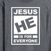 Men's - Instant Message - Jesus Rating Long Sleeve Graphic T-Shirt - 2 of 4