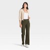 Women's Long Sleeve Brushed Ribbed Polo Zip-Up Jacket - A New Day™ - 3 of 4