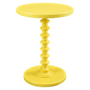 Teyla Spindle Table Yellow - Powell Company