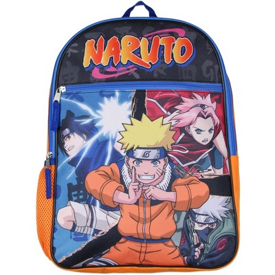 Naruto Shippuden Group Fight Pose Sasuke Sakura Uzumaki School Travel Backpack