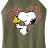 Women's - Peanuts - Snoopy Woodstock Xo Heart Graphic High Neck Tank - 2 of 4