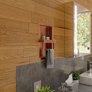 ALFI ABTPNP88-BC Brushed Copper PVD Stainless Steel Recessed Toilet Paper Holder Niche - 1 of 4