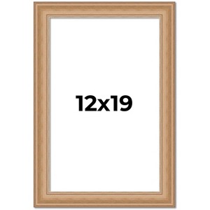 PosterPalooza | Weathered Yellow Picture Frame - UV Acrylic, Foam Board Backing, Hanging Hardware - 1 of 4