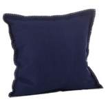 20"x20" Whip Stitched Flange Design Throw Pillow - Saro Lifestyle