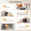 WHALL 4 Slice Touchscreen Toaster – Stainless Steel Toaster with Extra-Wide Slots, 6 Shade Settings, Bagel/Defrost/Cancel Functions - 3 of 4