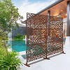 CAVINAS Matrix Metal Decorative Patio Screens, Outdoor & Indoor, Freestanding Decorative Privacy Screen for Deck Balcony Patio - 2 of 4