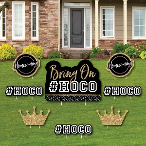 Big Dot of Happiness Hoco Dance - Yard Sign and Outdoor Lawn Decorations - Homecoming Yard Signs - Set of 8 - 1 of 4