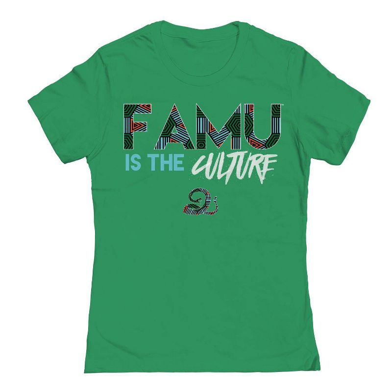 NCAA Florida A&M Rattlers Green Women's Short Sleeve T-Shirt, 1 of 2