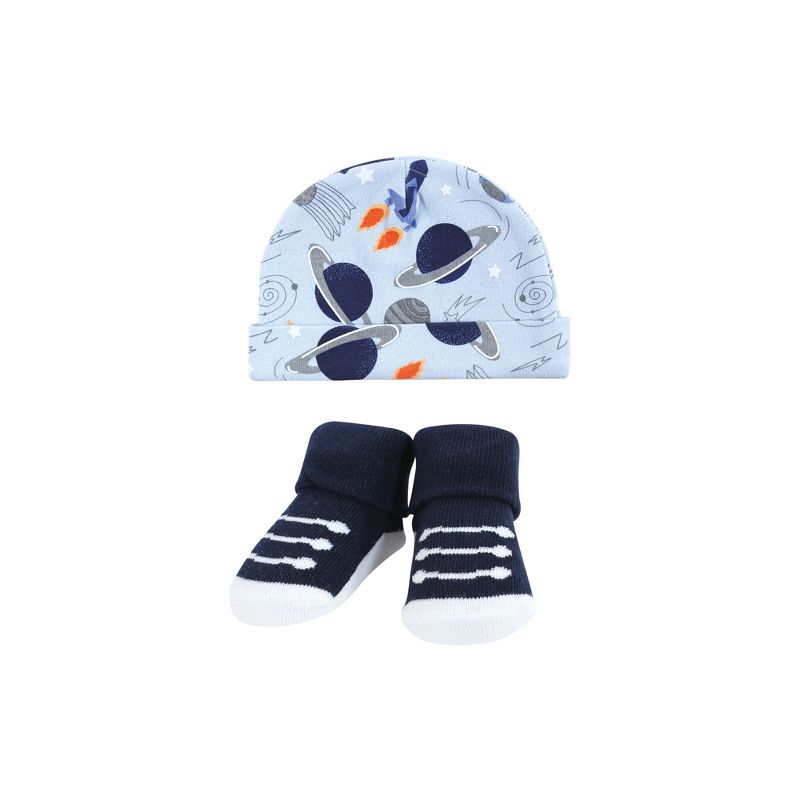 Hudson Baby Infant Boy Layette Boxed Giftset, Space, 0-6 Months, 5 of 6