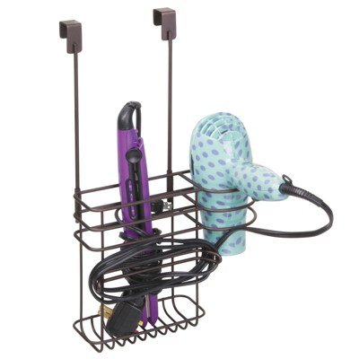 Mdesign Bath Countertop Hair Care Styling Tool Organizer Holder : Target