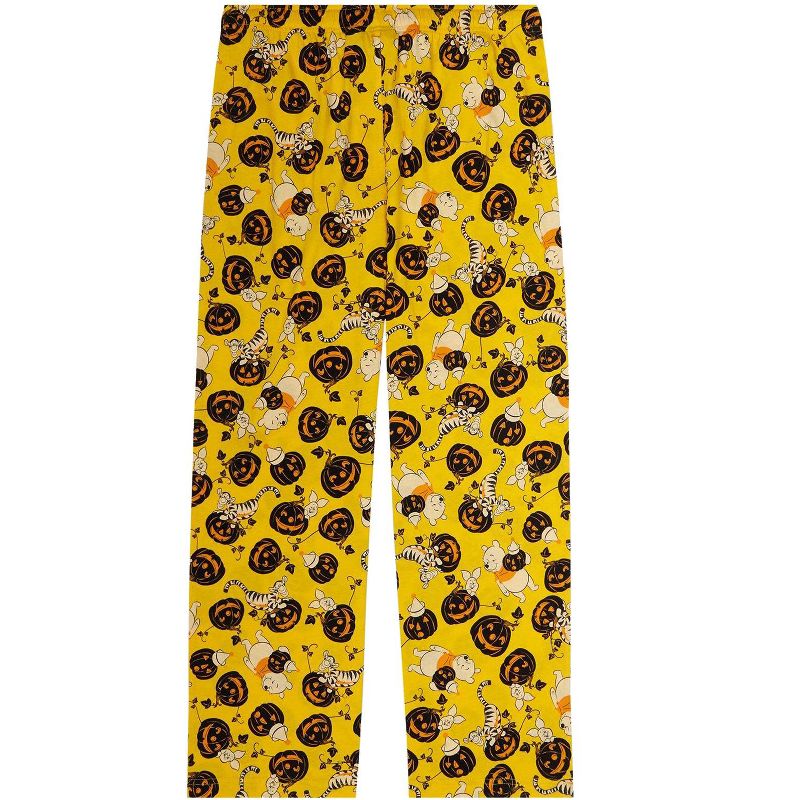 Disney Men's Winnie The Pooh and Friends Jack-O-Lantern Lounge Pajama Pants, 3 of 5