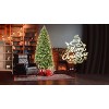 Racxily 6FT Slim Christmas Tree - 850PE+PVC Tips, Hinged Easy Setup,Sturdy Metal Stand, Great for Corners/Small Areas,Festive Slim Christmas Tree - 2 of 4