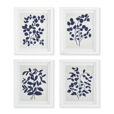 Plum & Post Leafy Vine Prints, Set Of 4