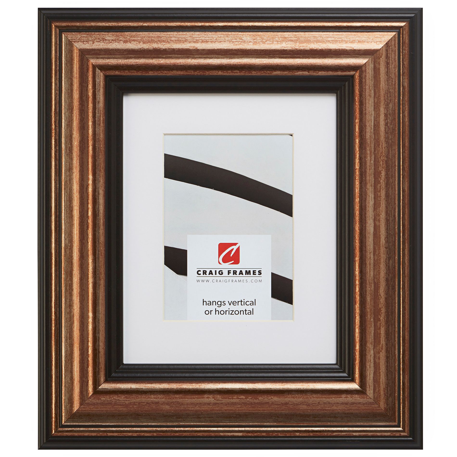 Sonora Canyon Copper and Black 11x17 inch Picture Frame matted to 8x12
