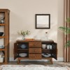 BEAFUP 47.3" Mid Century Sideboard Buffet Cabinet with Storage, Storage Cabinet with 2 Doors and 3 Drawers for Kitchen, Accent Console Table, Walnut - 2 of 4