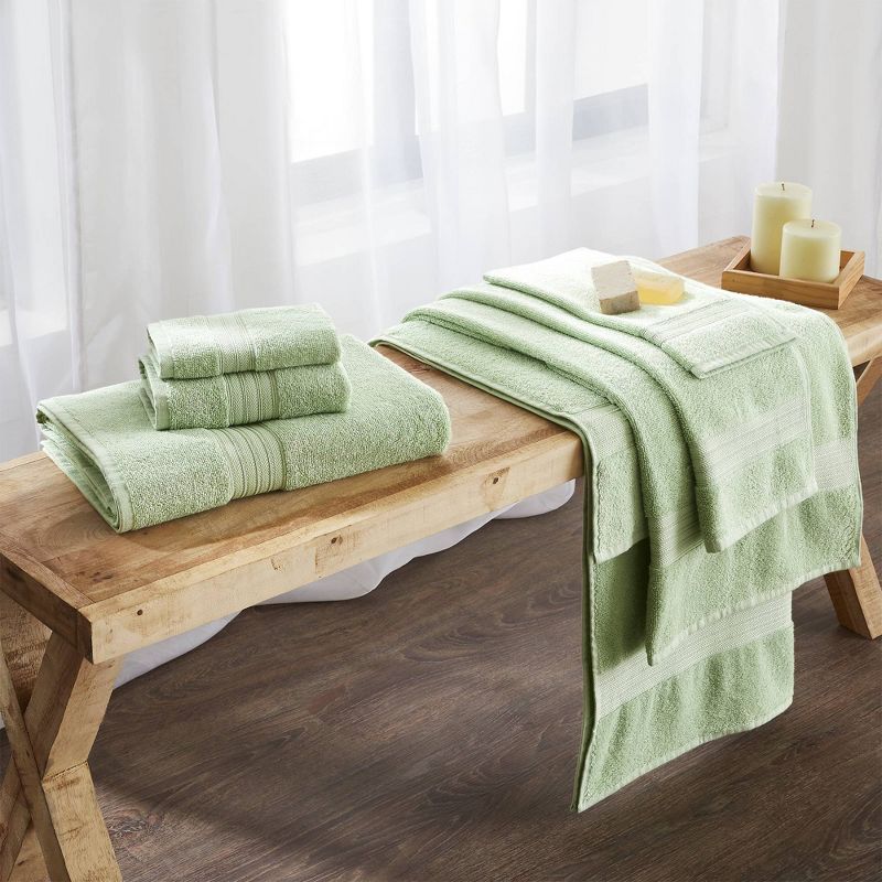 6pc Everyday Essential Hand Towel Set - Isla Jade, 6 of 11