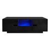 Gulches U-Can Modern High Glossy Rectangle Coffee Table Stylish Center Table with Storage Space Accent Furniture with 16 Color Lights for Living Room - 4 of 4
